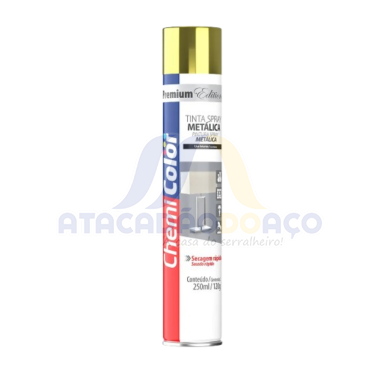 Tinta Spray Met. Ouro 250ML (Chemi Color)