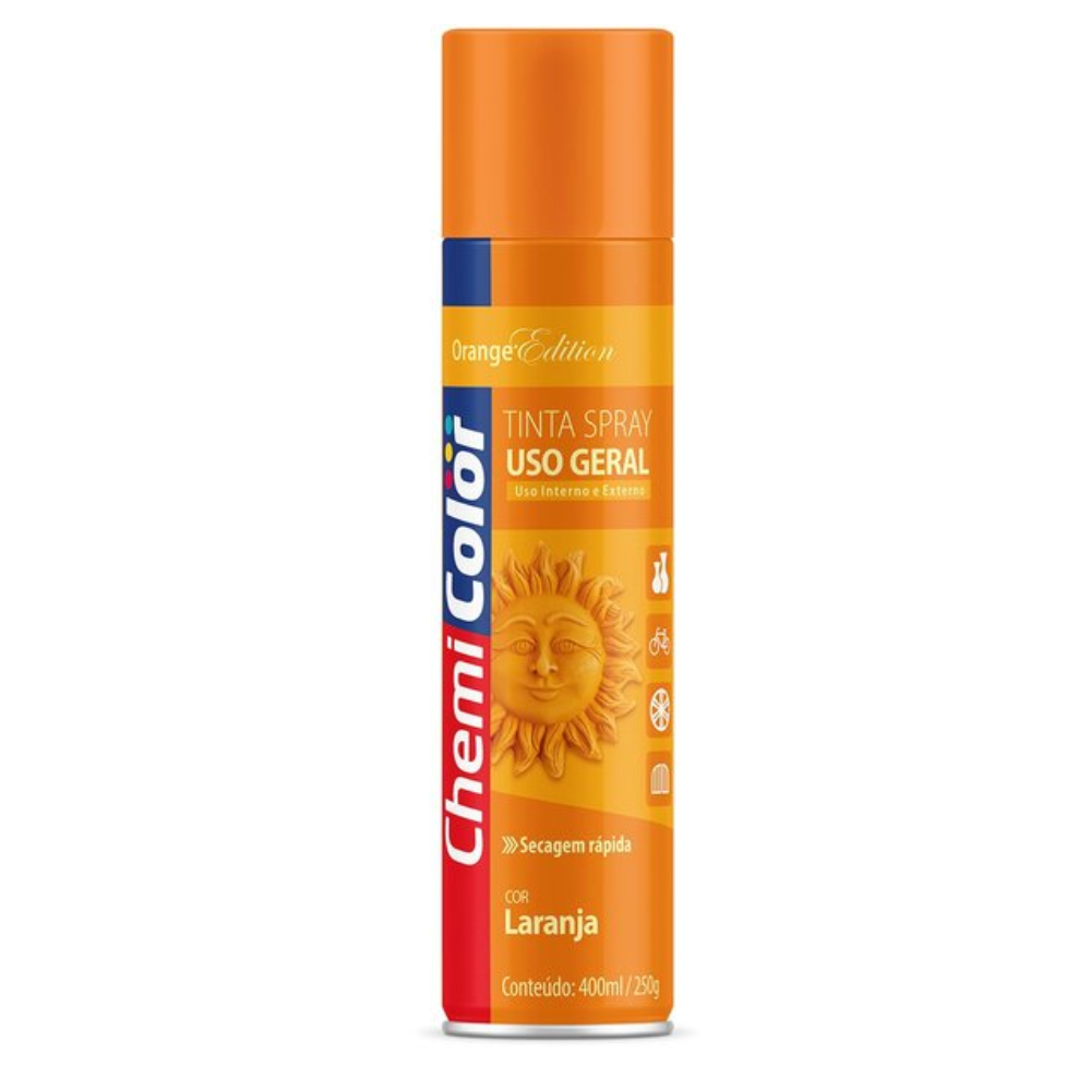 Tinta Spray Laranja 400ML (Chemi Color)