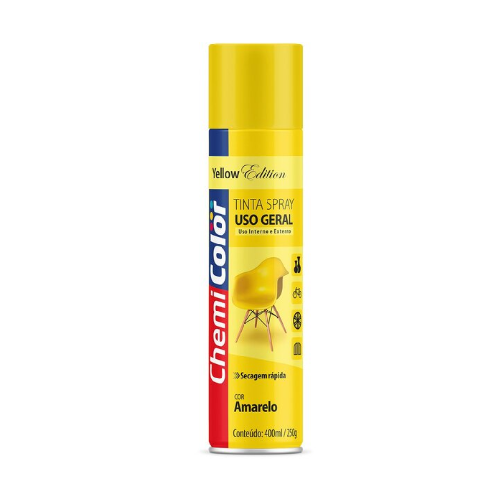 Tinta Spray Amarelo 400ML (Chemi Color)