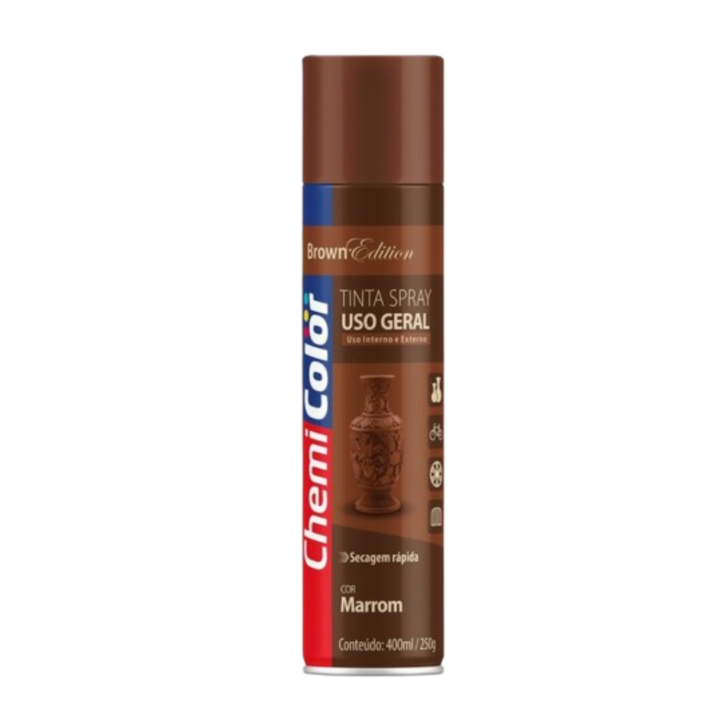 Tinta Spray Marrom 400ML (Chemi Color)