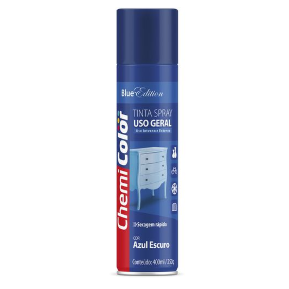 Tinta Spray Azul Escuro 400ML (Chemi Color)
