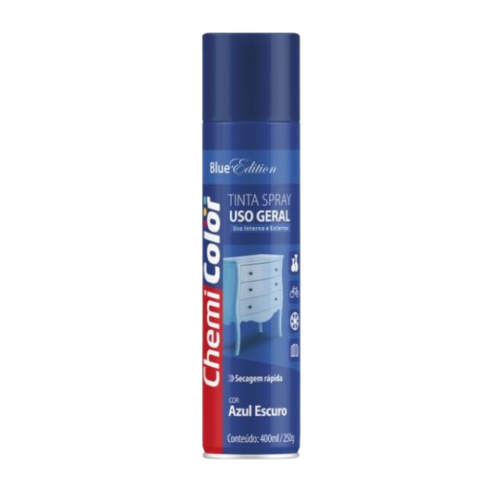 Tinta Spray Azul Escuro 400ML (Chemi Color)