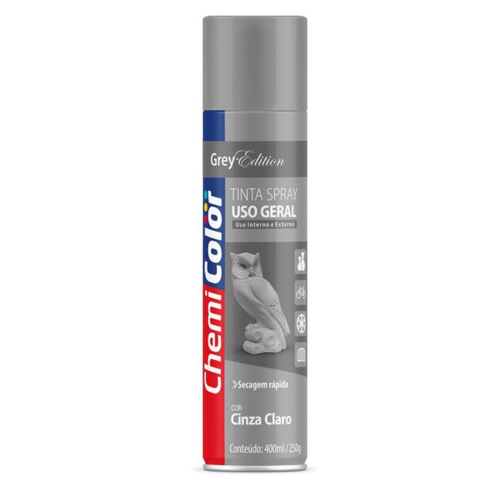 Tinta Spray Cinza Claro 400ML (Chemi Color)                 