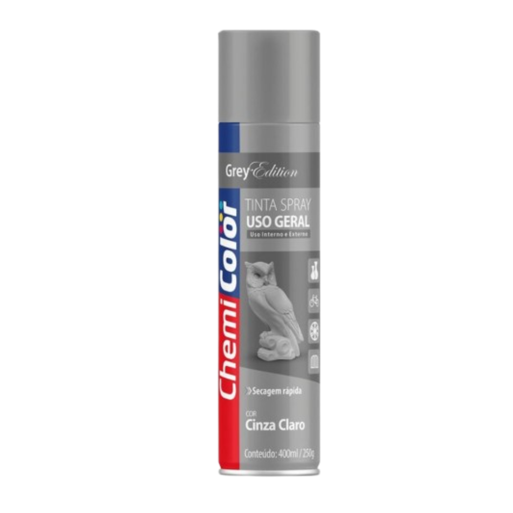 Tinta Spray Cinza Claro 400ML (Chemi Color)