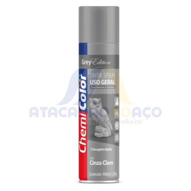 Tinta Spray Cinza Claro 400ML (Chemi Color)                 