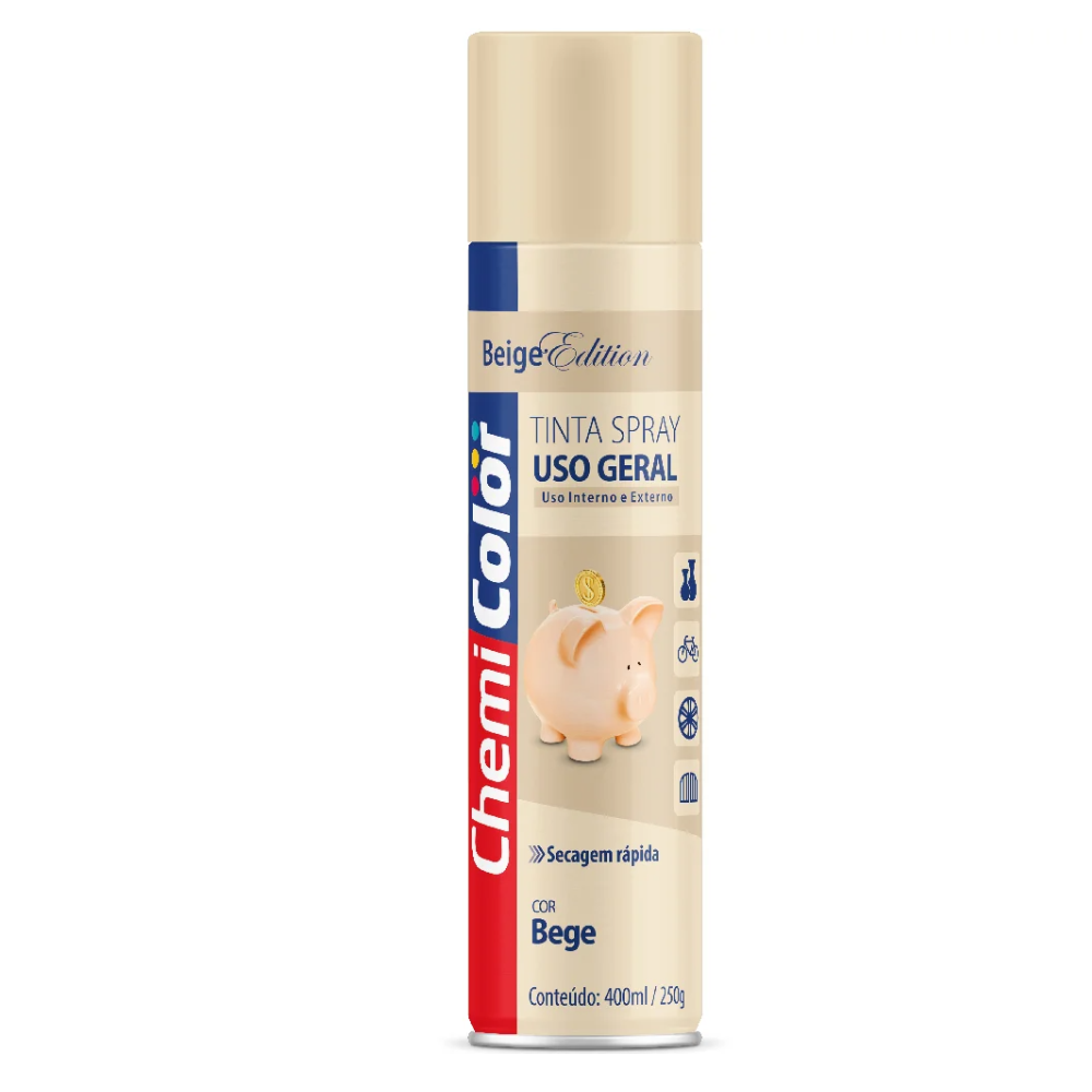 Tinta Spray Bege 400ML (Chemi Color)