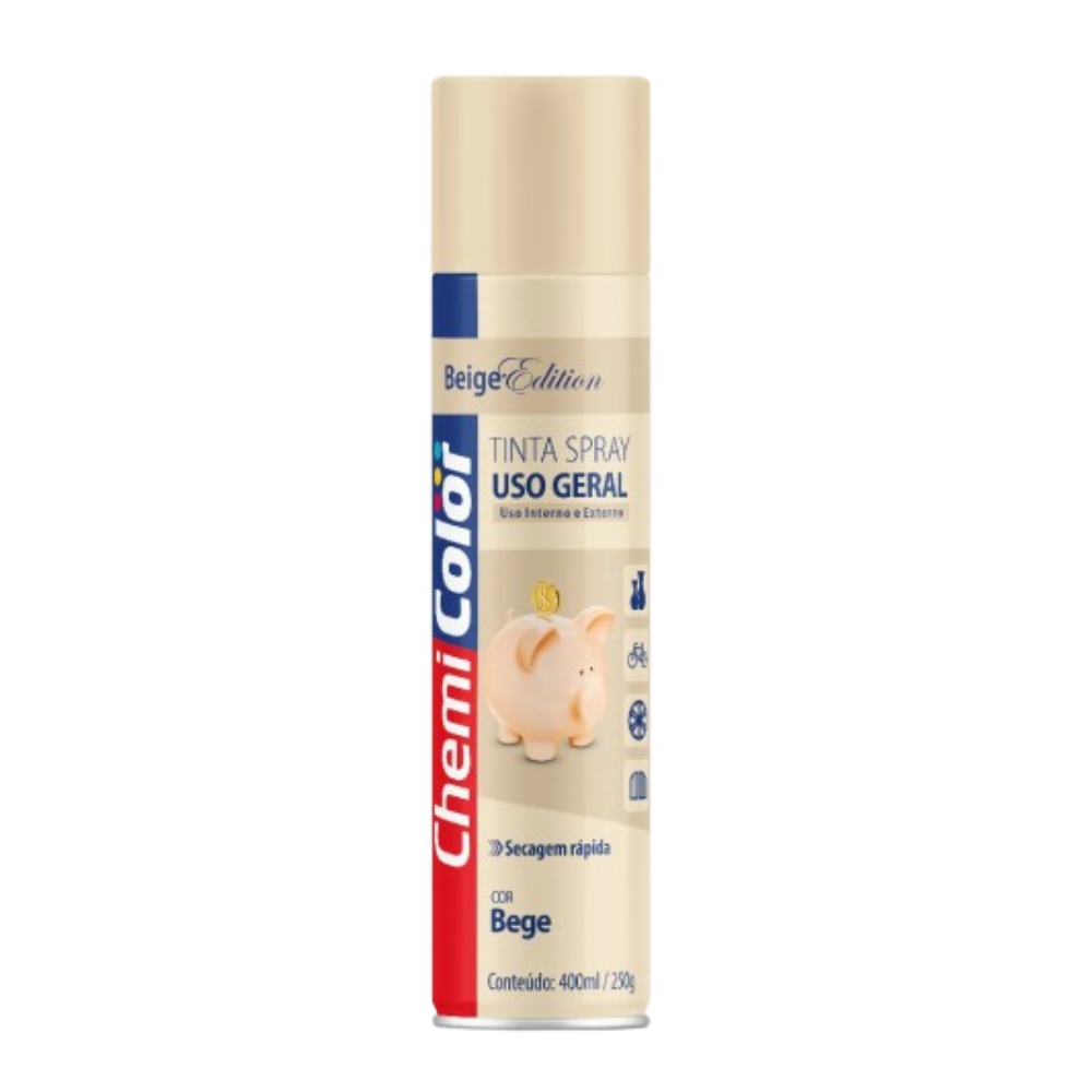 Tinta Spray Bege 400ML (Chemi Color)
