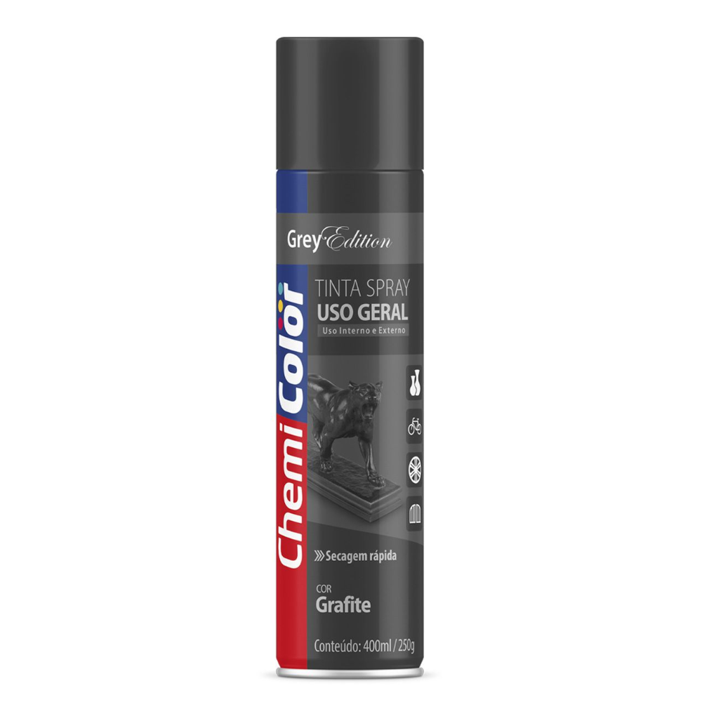 Tinta Spray Grafite 400ML (Chemi Color)
