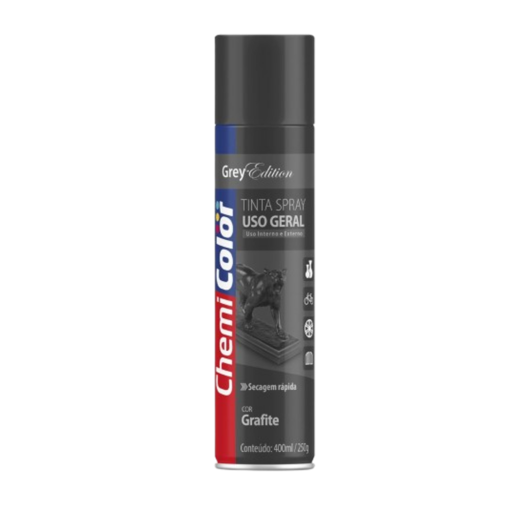 Tinta Spray Grafite 400ML (Chemi Color)