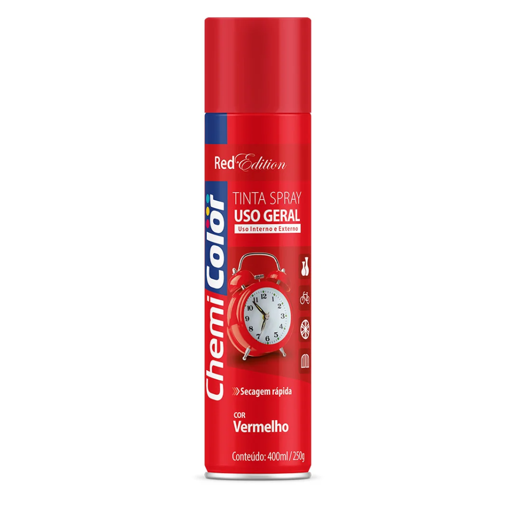 Tinta Spray Vermelho 400ML (Chemi Color)