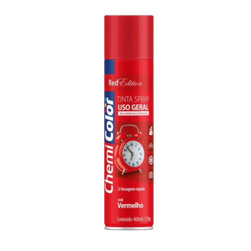 Tinta Spray Vermelho 400ML (Chemi Color)
