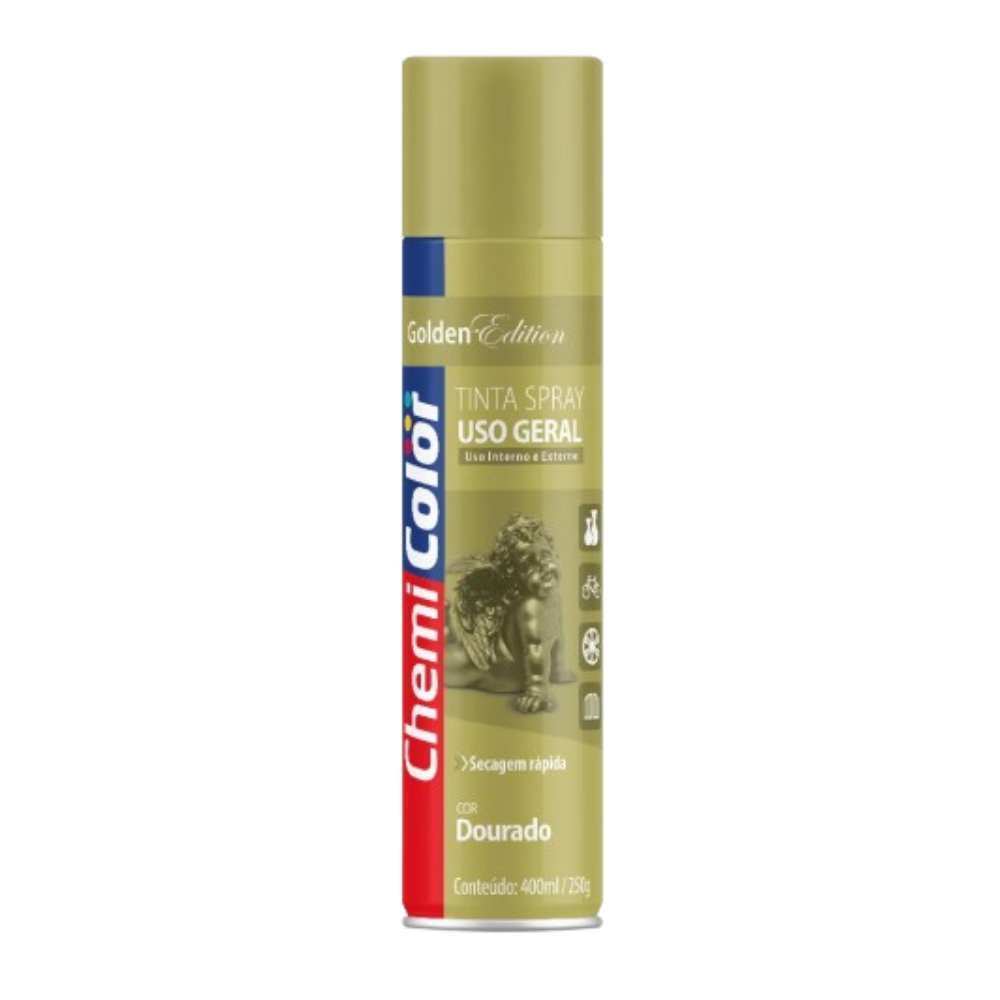 Tinta Spray Dourado 400ML (Chemi Color)