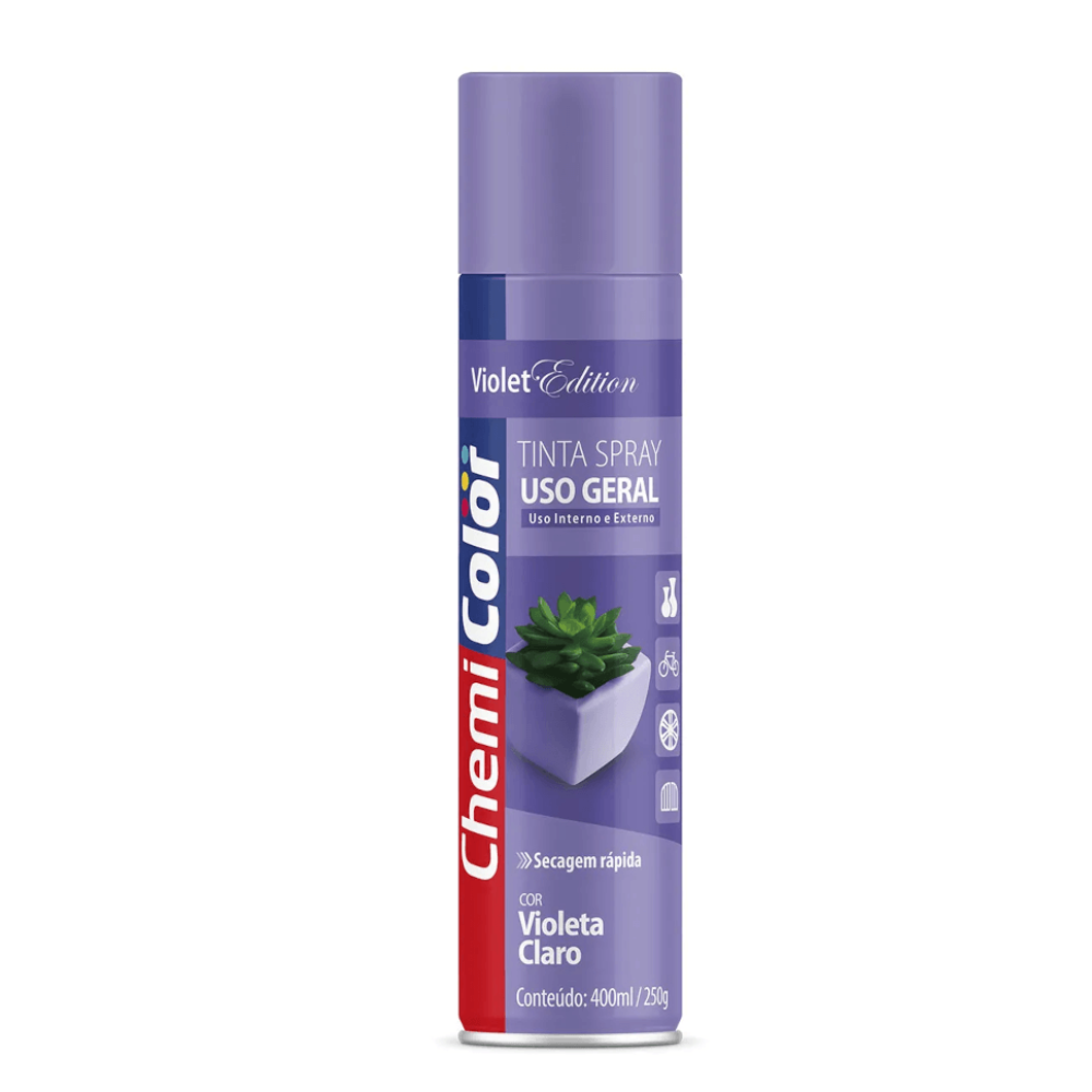 Tinta Spray Violeta Claro 400ML (Chemi Color)