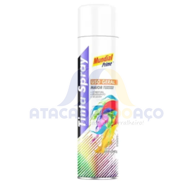Tinta Spray Branco Brillhante 400ML (Mundial)