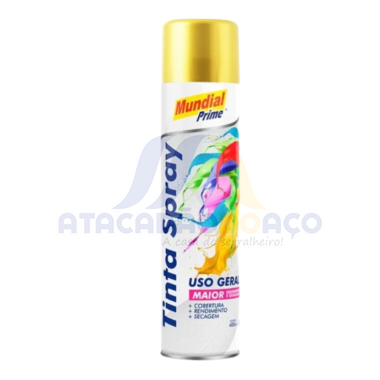 Tinta Spray Dourado Metalico 400ML (Mundial)