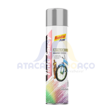 Tinta Spray Prata Metalico 400ML (Mundial)