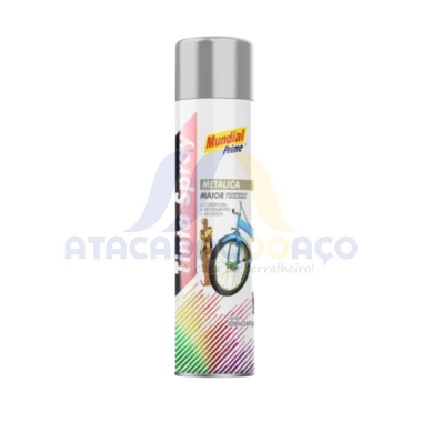 Tinta Spray Prata Metalico 400ML (Mundial)