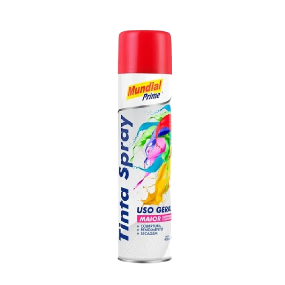 Tinta Spray Vermelho 400ML (Mundial)