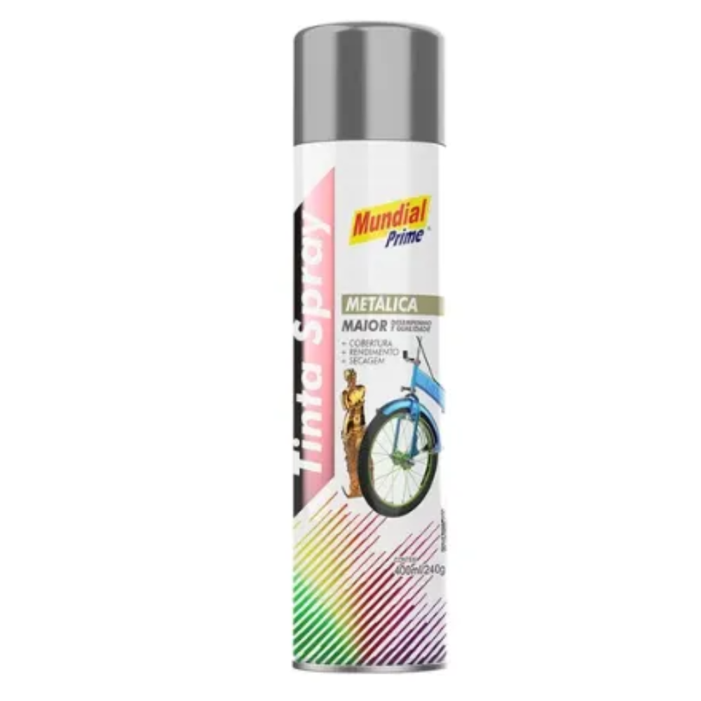 Tinta Spray Cinza Medio 400ML (Mundial)