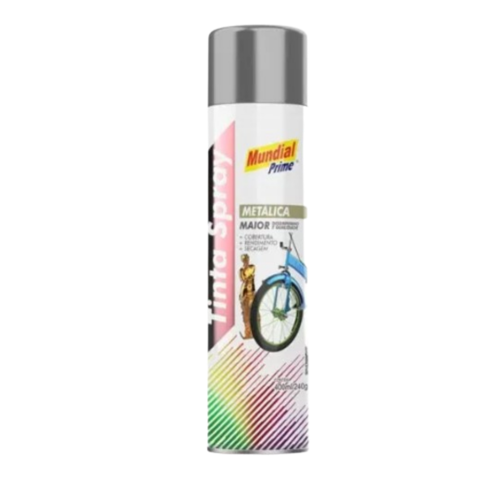 Tinta Spray Cinza Medio 400ML (Mundial)