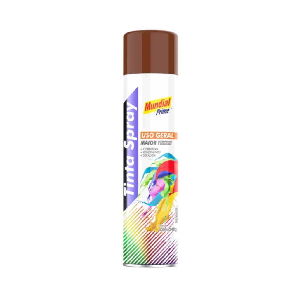 Tinta Spray Marrom 400ML (Mundial)
