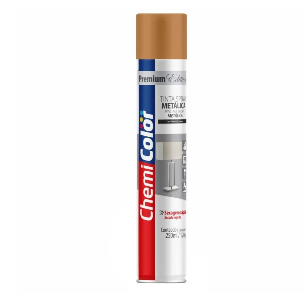 Tinta Spray Metalico Bronze 250ML (Chemi Color)