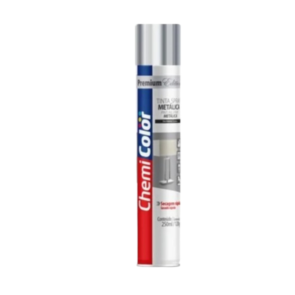 Tinta Spray Metalico Cromado 250ML (Chemi Color)
