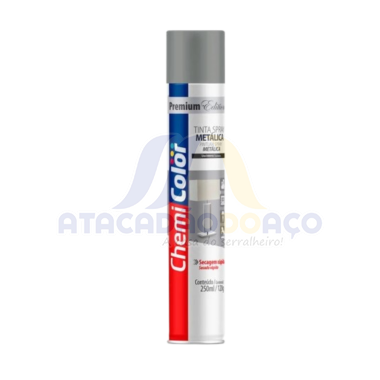 Tinta Spray Metalico Prata 250ML (Chemi Color)
