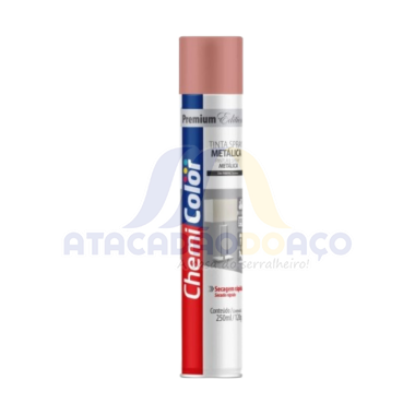 Tinta Spray Metalico Rose 250ML (Chemi Color)