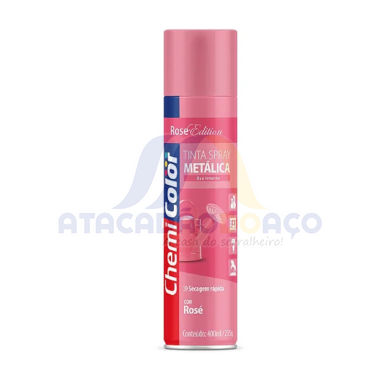 Tinta Spray Metalico Rose 400ML (Chemi Color)