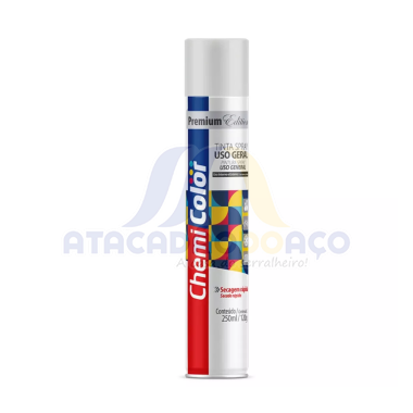 Tinta Spray Branco Brilhante 250ML (Chemi Color)