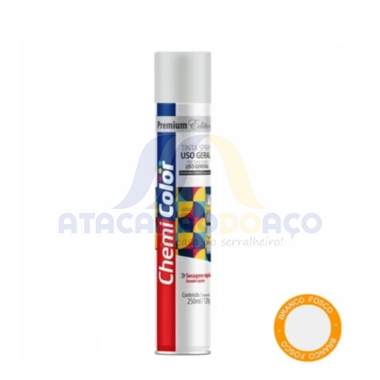 Tinta Spray Branco Fosco 250ML (Chemi Color)