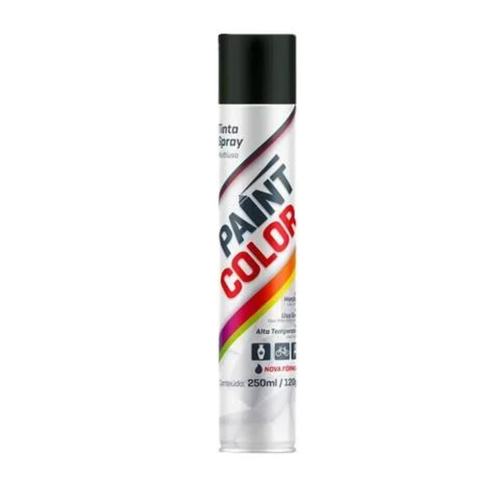 Tinta Spray Preto Fosco 250ML (Paint Color)