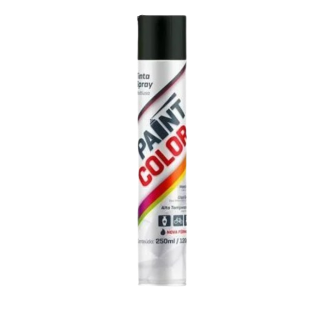 Tinta Spray Preto Fosco 250ML (Paint Color)