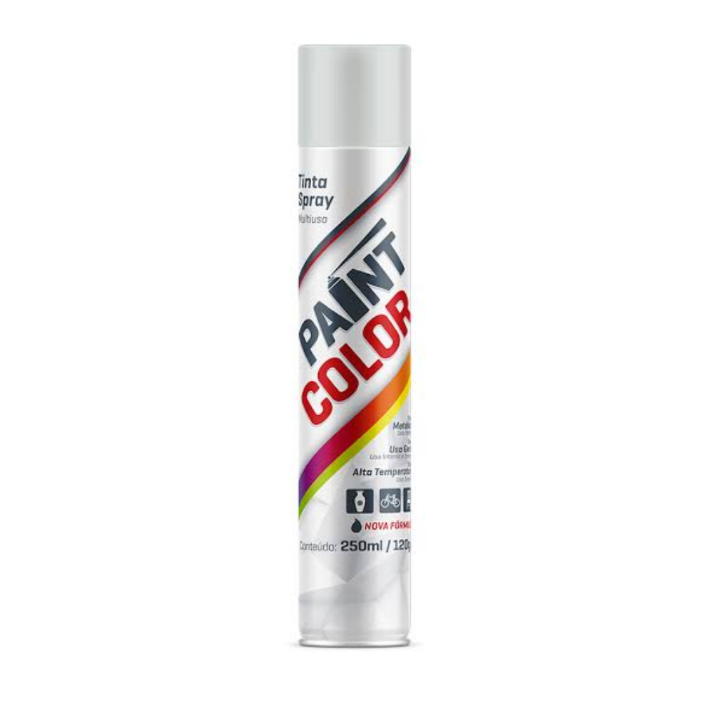 Tinta Spray Branco Alta Temp. 250ML (Paint Color)