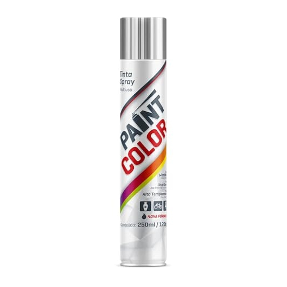 Tinta Spray Metalico Cromado 250ML (Paint Color)