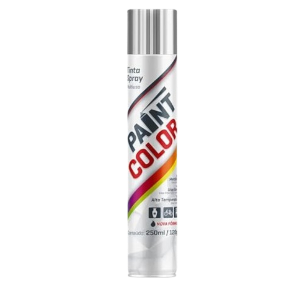 Tinta Spray Metalico Cromado 250ML (Paint Color)