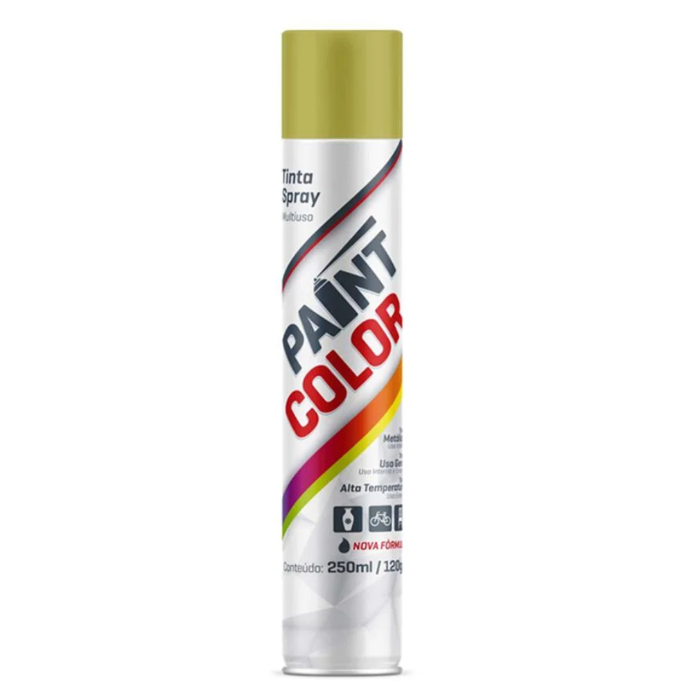 Tinta Spray Metalico Ouro 250ML (Paint Color)