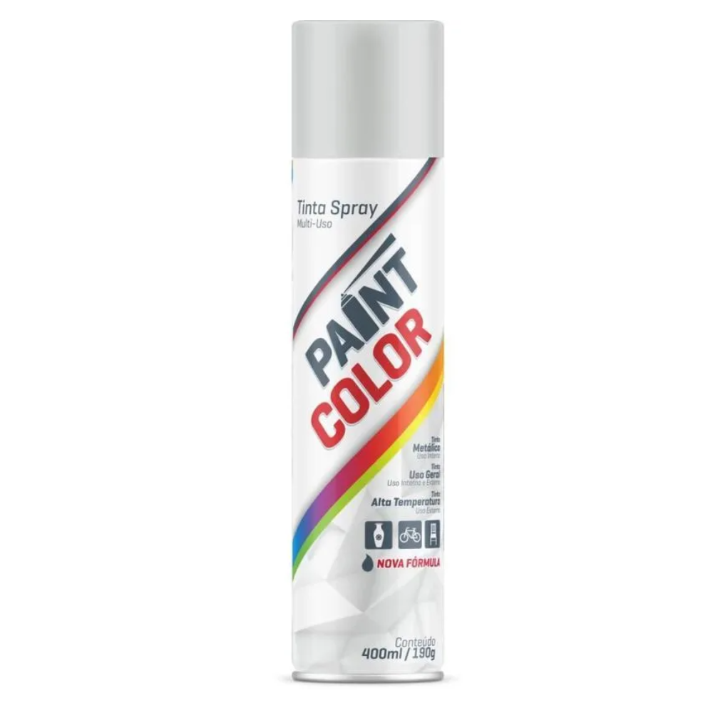 Tinta Spray Branco Fosco Alta temp. 400ML (Paint Color)