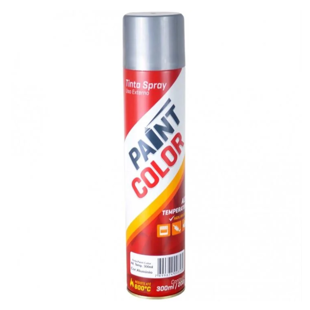 Tinta Spray Aluminio Alta temp. 400ML (Paint Color)