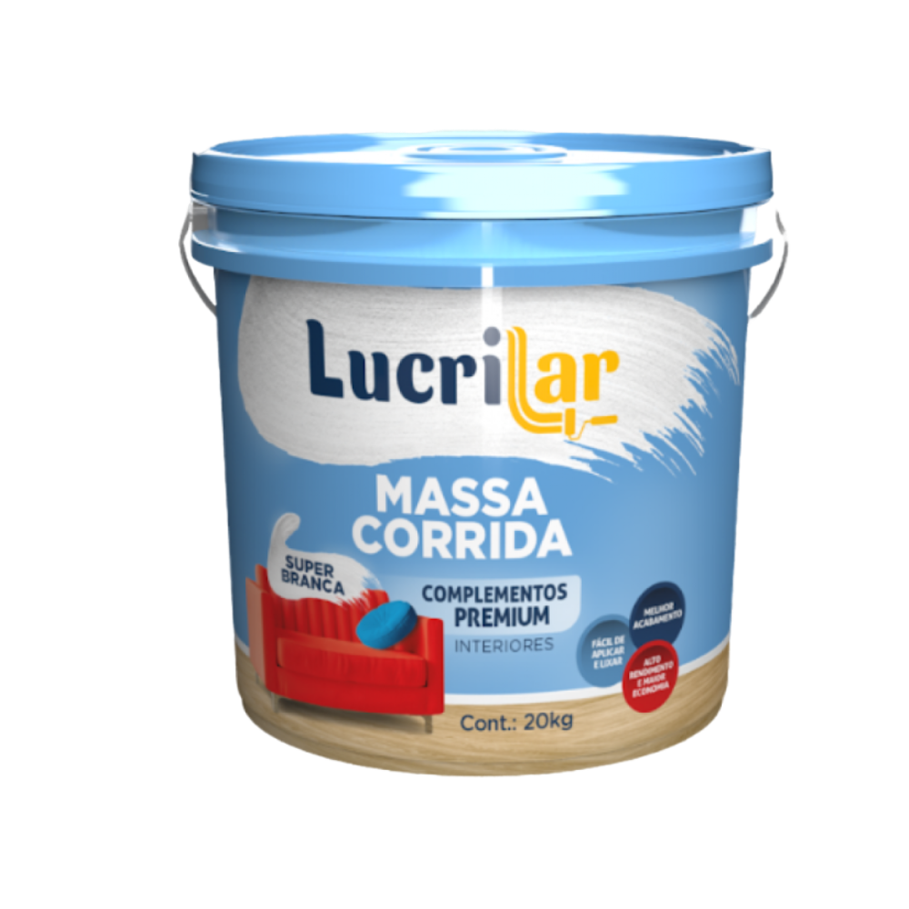Massa Corrida PVA Galão - 3,6LT (Lucrilar)