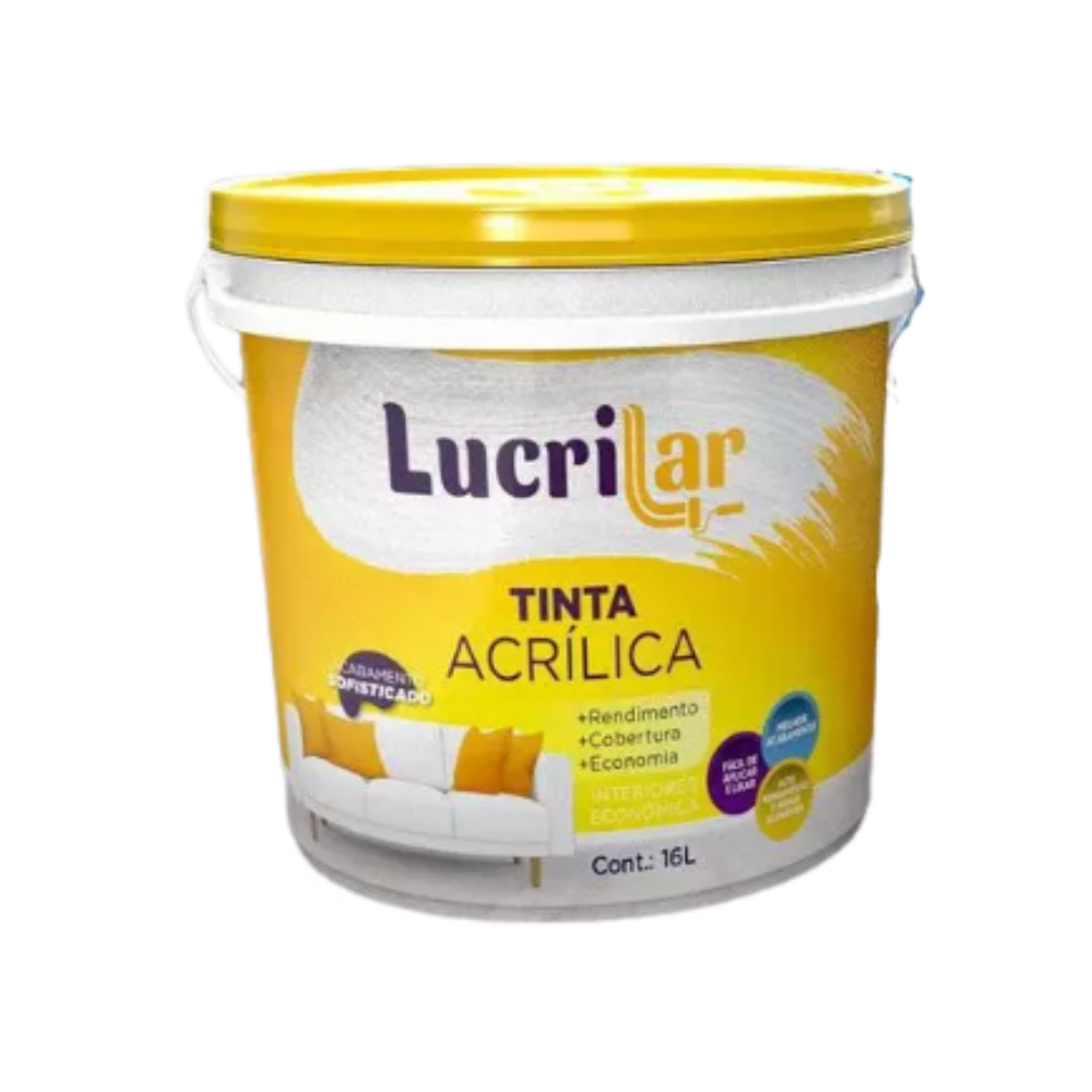 Tinta Int. Branco Neve Galão - 3,6LT (Lucrilar)