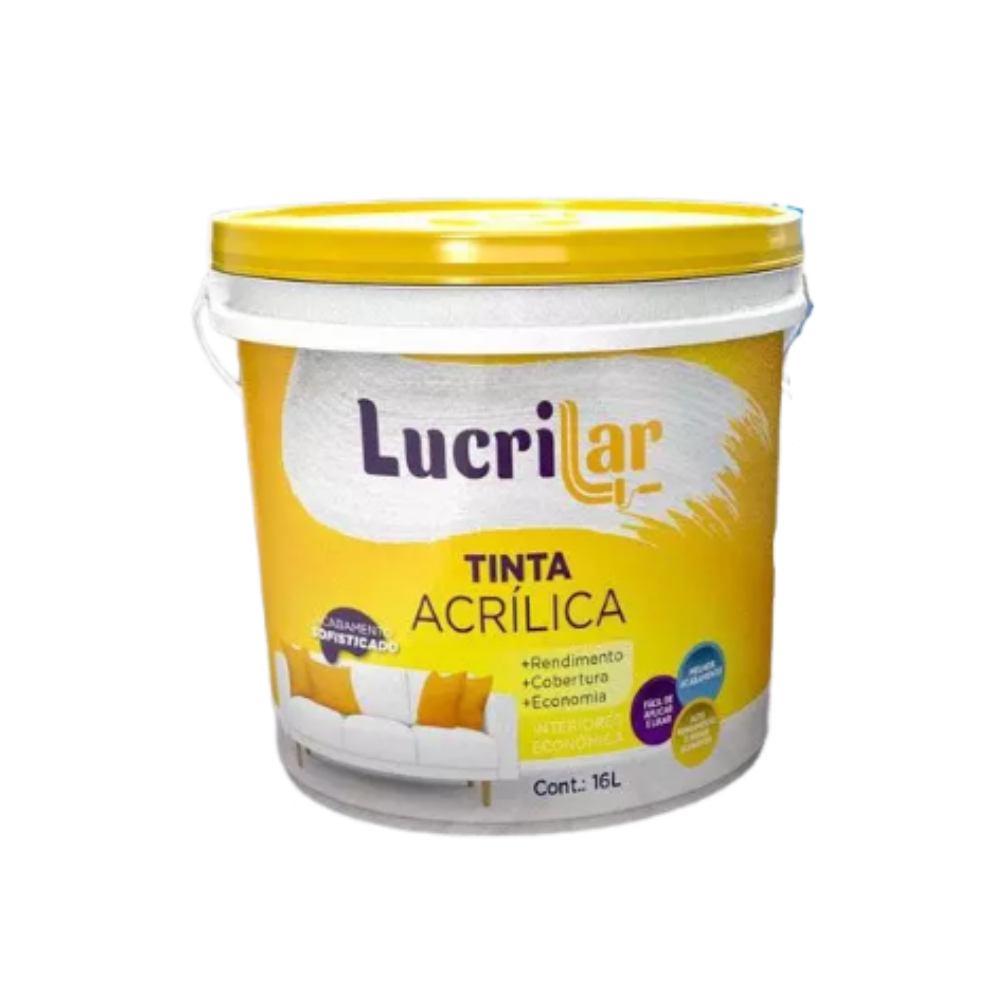 Tinta Int. Branco Gelo Galão - 3,6LT (Lucrilar)