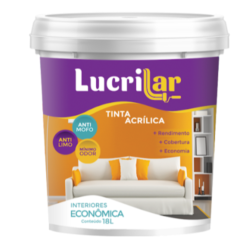 Tinta Int. Areia Balde - 15LT (Lucrilar)