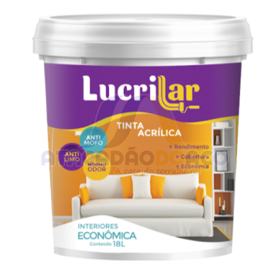 Tinta Int. Areia Balde - 15LT (Lucrilar)