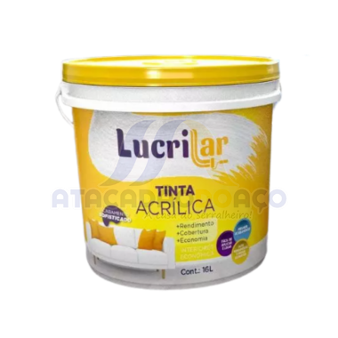 Tinta Int. Branco Gelo Balde - 15LT (Lucrilar)