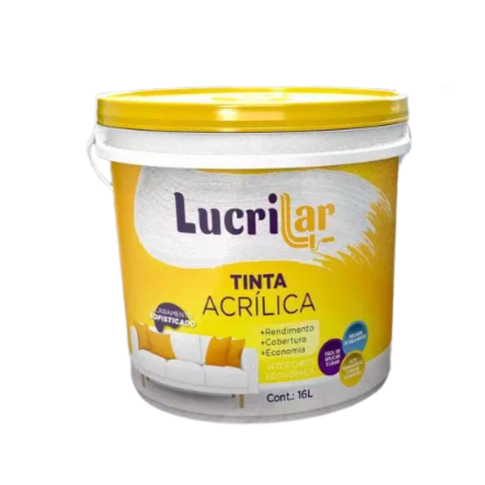 Tinta Int. Marfim Balde - 15LT (Lucrilar)