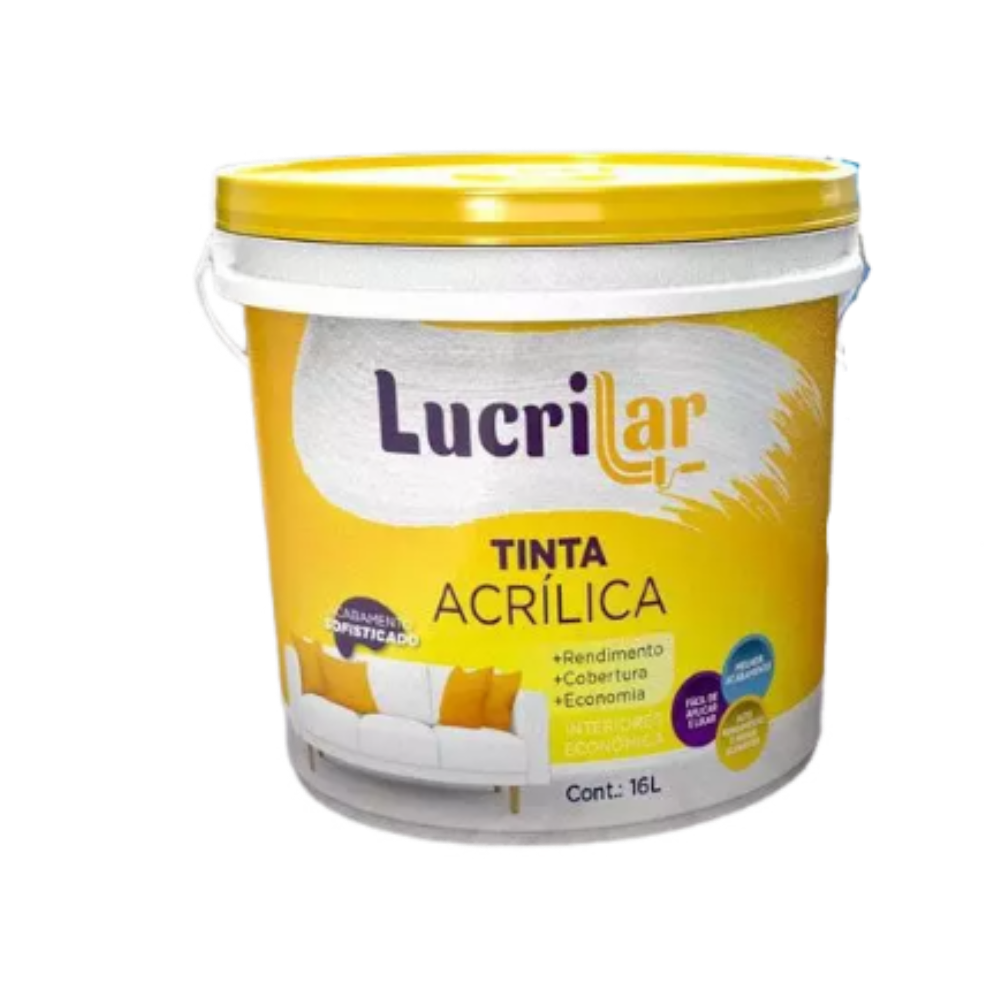 Tinta Int. Perola Balde - 15LT (Lucrilar)