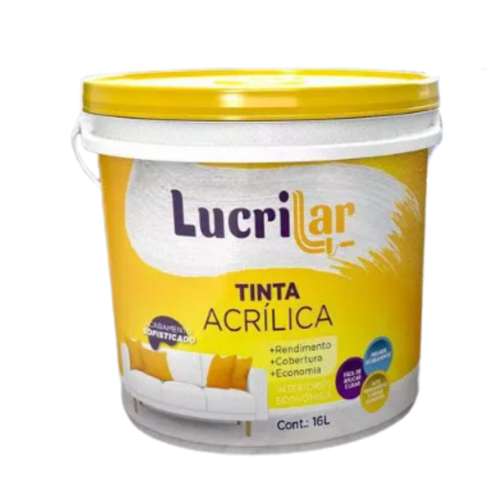 Tinta Int. Rosa Bebê Balde - 15LT (Lucrilar)