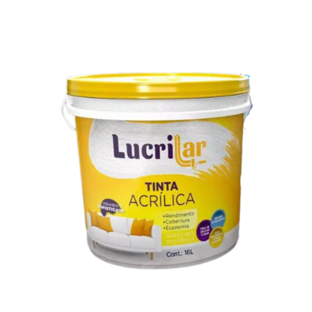 Tinta Ext. Branco Balde - 15LT (Lucrilar)